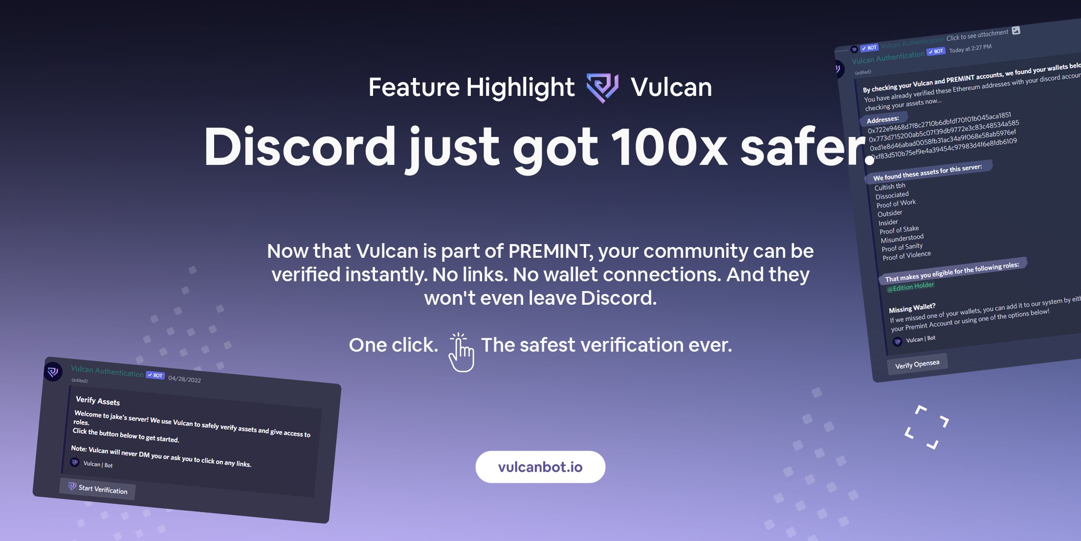 Vulcan on X: Today we release the beta for the Vulcan Giveaway Bot! It has  a major improvement over traditional, non-web3 bots: 🤯 With Vulcan, a user  submits their verified wallet when