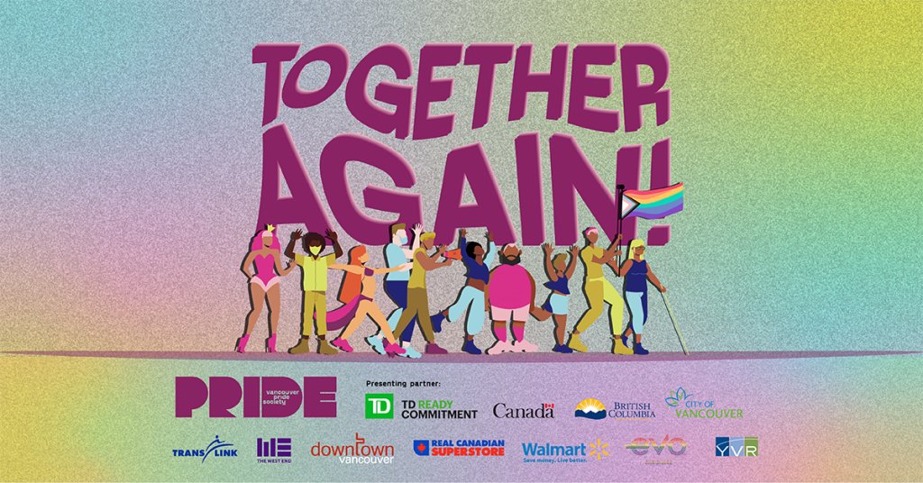The Vancouver Pride Parade is this Sunday, July 31st! #TogetherAgain celebrates the beauty that comes in reuniting and uplifting 2SLGBTQAI+ communities. This event will be accessible! Accessibility information can be found here: vancouverpride.ca/festival-parad…