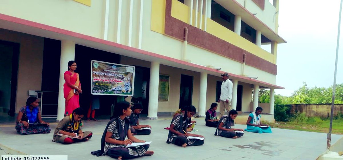 SVSifs's tweet photo. #InternationalTigerDay2022 Celebrations of the Day of our National Animal-Royal Bengal Tiger by parade and involvement of youth @Kawal_TR @HarithaHaram https://t.co/xD1XymOCf0