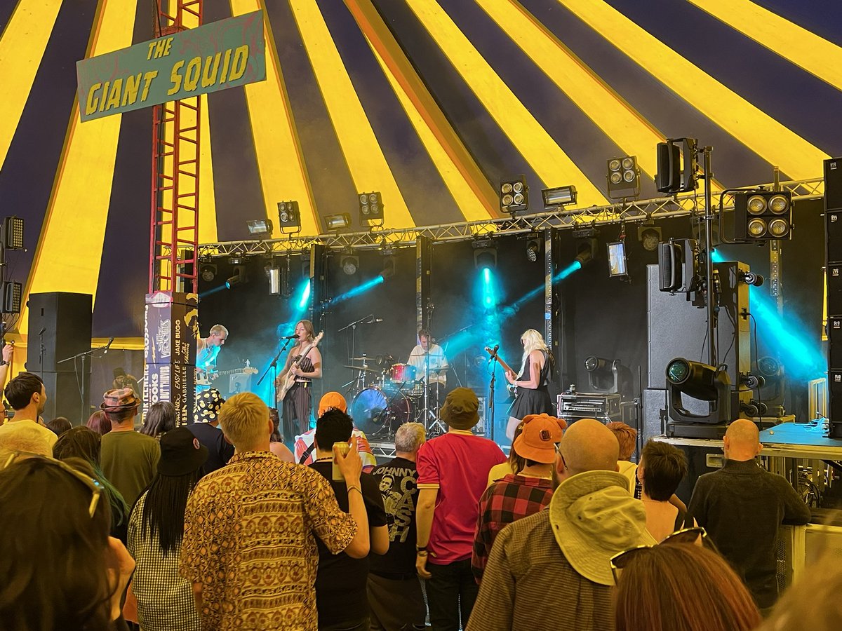 FrancisRunacres's tweet photo. Best thing about festivals - catching a band you don’t know and knowing you want to see them again. Really like this lot Coach Party @wearecoachparty performing at Y Not @ynotfestival https://t.co/TTRRleUiNX