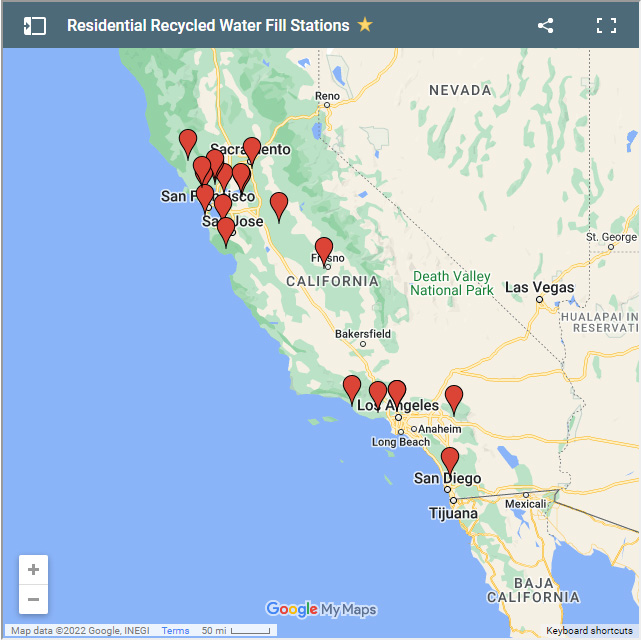 We've updated our California #RecycledWater Fill Station map!

New Additions: <a href="/LADWP/">LADWP</a> <a href="/LACitySAN/">LA Sanitation & Environment ♻️💧🌳</a> <a href="/SVWater/">Scotts Valley Water</a> @GoHealdsburg - Welcome Back!

recycledh2o.net/where-is-a-rec…

#cawater #cadrought <a href="/WateReuseAssoci/">WateReuse</a> <a href="/WEForg/">Water Environment Federation</a> <a href="/cwea/">CWEA</a>