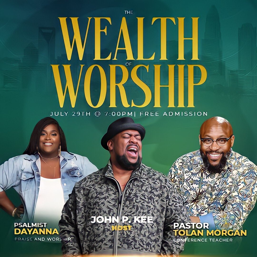 tolan_morgan's tweet photo. CHARLOTTE! Tonight! I’m humbled to share our Lord’s Gospel at the #VIP2022 hosted by THEE GOAT @Keetwit!! Your prayers are appreciated. https://t.co/IgVc5AhYg0