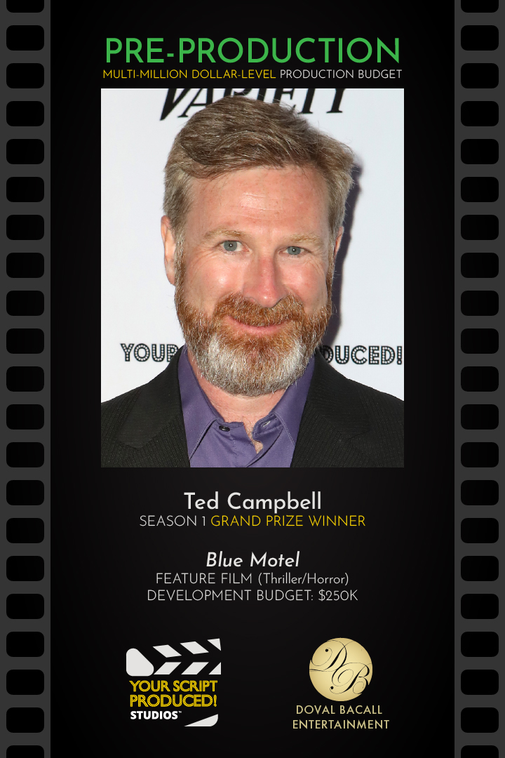 Your Script Produced! Studios (@script_produced) on Twitter photo Recognizing the talented #YSPseason1 Grand Prize Winner <a href="/tcmpbll/">Ted Campbell</a> for the Thriller/Horror Feature Film "Blue Motel."
#GotScript? Season 3 Deadline Approaching August 31, 2022
***
Learn More and Submit at YourScriptProducedStudios.com
#YourScriptProduced Recognizing the talented #YSPseason1 Grand Prize Winner <a href="/tcmpbll/">Ted Campbell</a> for the Thriller/Horror Feature Film "Blue Motel."
#GotScript? Season 3 Deadline Approaching August 31, 2022
***
Learn More and Submit at YourScriptProducedStudios.com
#YourScriptProduced