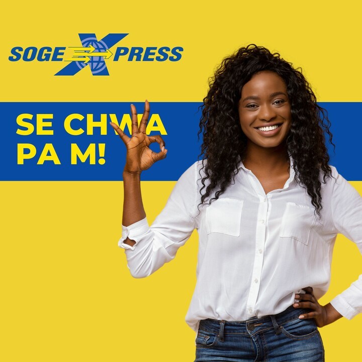 SogexpressHaiti's tweet photo. Mwen chwazi Sogexpress!
#Sogexpress #Haiti https://t.co/PweAHUI52p