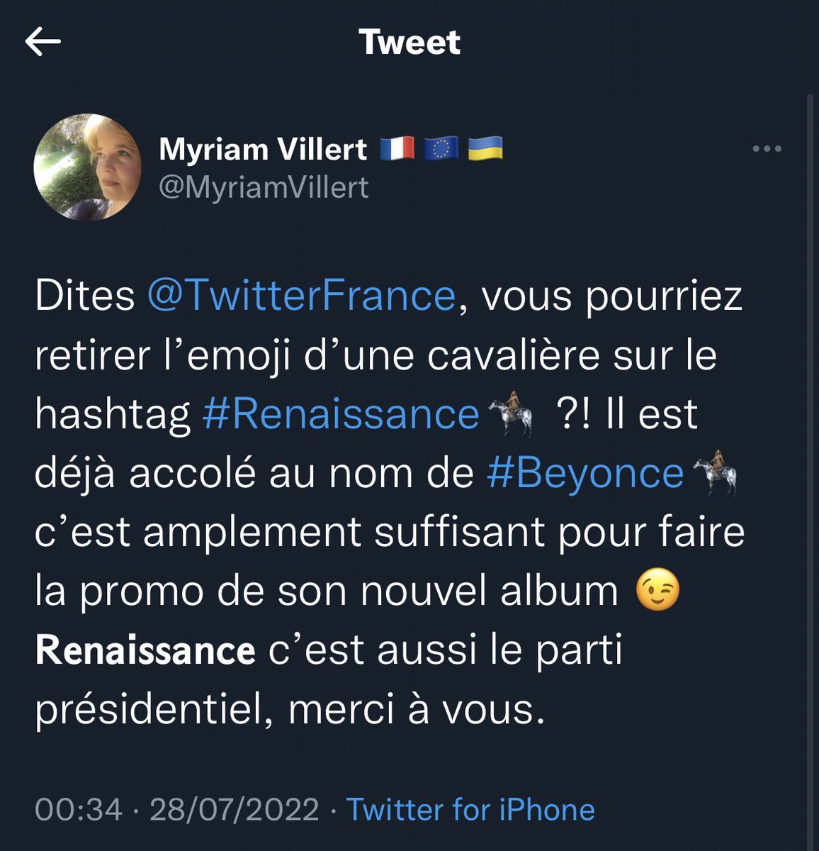 Djordi972's tweet photo. C’est quoi son problème à cette folle ? MDR Boit de l’eau ma puce. BEYONCÉ C’EST LA PRÉSIDENTE. https://t.co/FpUM4DKrx1