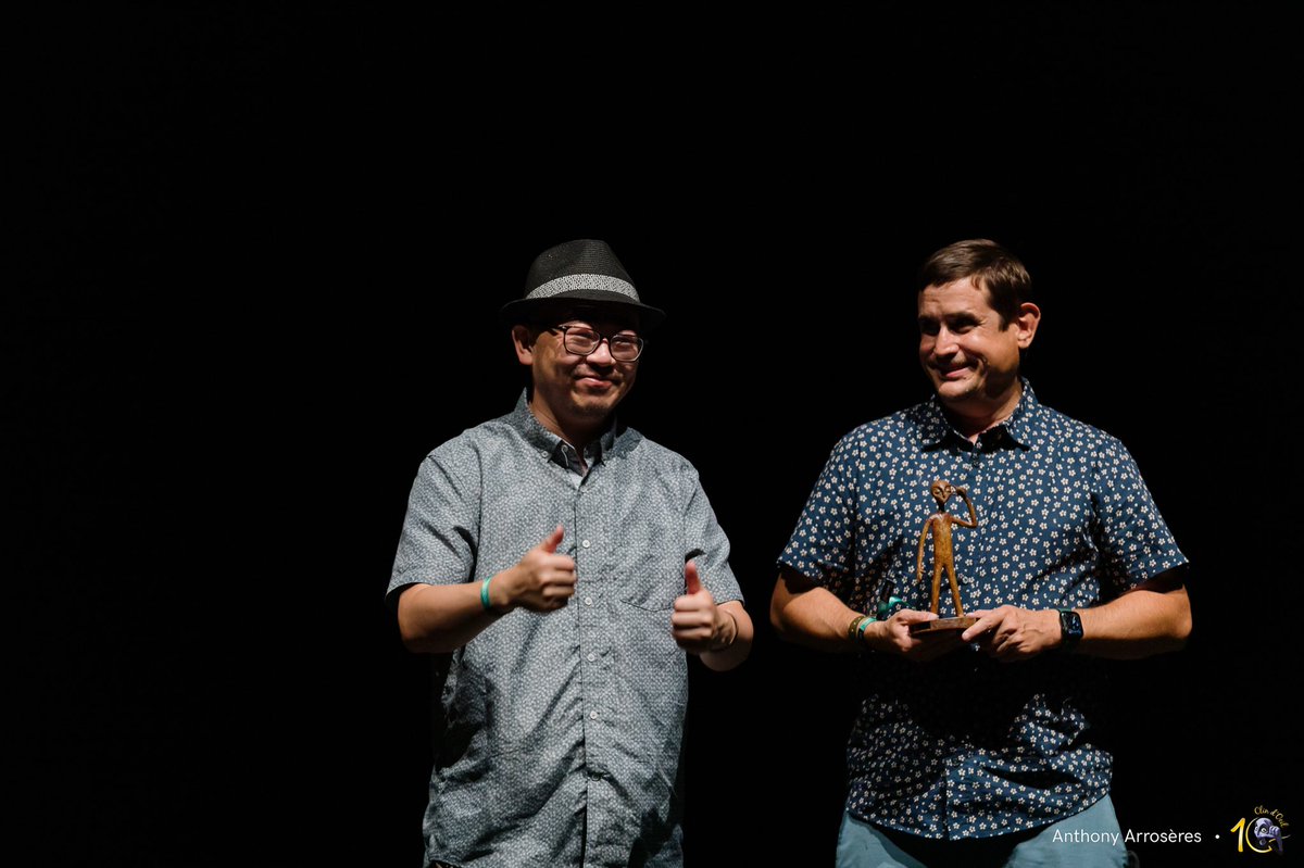 We are still basking in the afterglow of Dimensions winning best in 2D/3D Animation category at Clin d’Oeil in France earlier this month! As you can see from Jianye and Jason’s expressions, it was an amazing moment!More info on Dimensions here: motionlightlab.com/dimensions