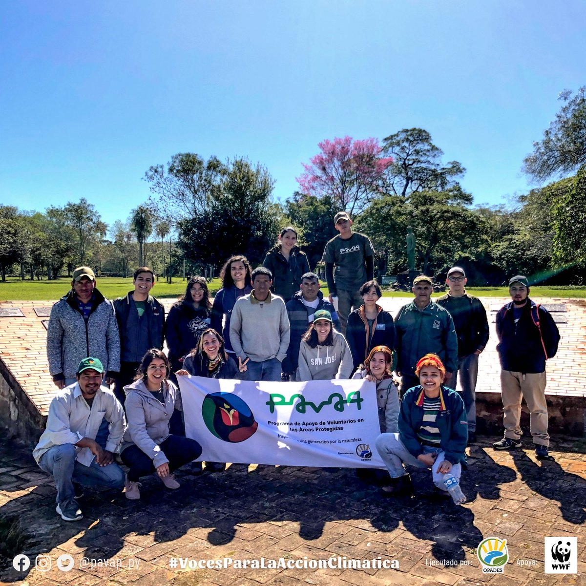 pavap_py's tweet photo. Nos encontramos en la tercera salida de esta edición y estamos emocionados con los voluntarios/as ya en el Parque Nacional Ybycuí para continuar con los trabajos🐍🌿🦋🦜
#PAVAP2022 #OPADES #ConectateConLaNaturaleza #WWFPy #CheParquePorã #Conservacion https://t.co/mbg91fH5Am