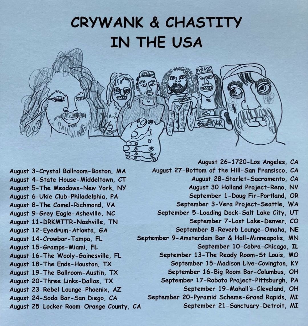 Alternative poster for our tour with @chastitysongs in the USA done by professional artist official!