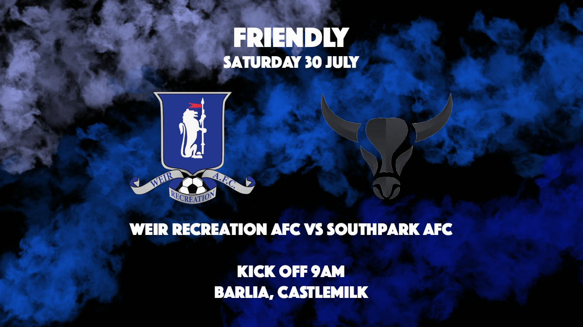 Weir Recreation AFC (@weirrecreation) on Twitter photo Saturday team friendly tomorrow v <a href="/AfcSouthpark/">Southpark AFC</a>
9am kick off at Barlia
#MTW 🔵⚪️🔵
<a href="/GlasCollegesFA/">Glasgow Colleges FA</a> <a href="/CmilkComFoot/">Castlemilk Community Football Trust</a> Saturday team friendly tomorrow v <a href="/AfcSouthpark/">Southpark AFC</a>
9am kick off at Barlia
#MTW 🔵⚪️🔵
<a href="/GlasCollegesFA/">Glasgow Colleges FA</a> <a href="/CmilkComFoot/">Castlemilk Community Football Trust</a>
