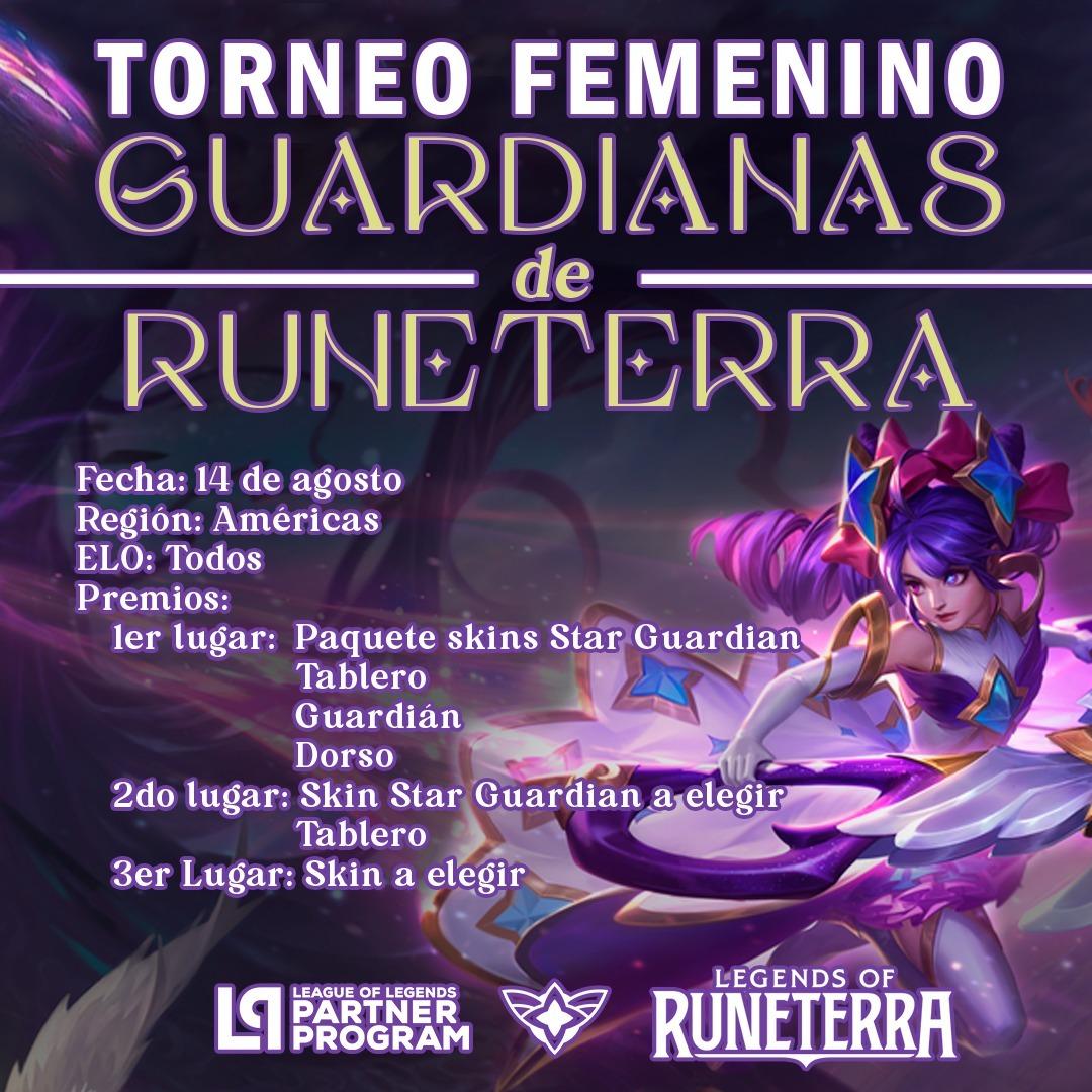CyanideKandies's tweet photo. 💫TORNEO FEMENINO @LoRLATAM: GUARDIANAS DE RUNETERRA💫

Participa por increíbles premios y #TransformaTuDestino este 14/8! 
👉🏻Todos los elos
👉🏻Solo LATAM - Femenino 
👉🏻Inscripciones hasta el 13/8 
👉🏻REGLAS e INSCRIPCIONES: https://t.co/1KZjLxJpsk

@okmegferrari @BiondaCosplay https://t.co/Dm2HJfLzHt