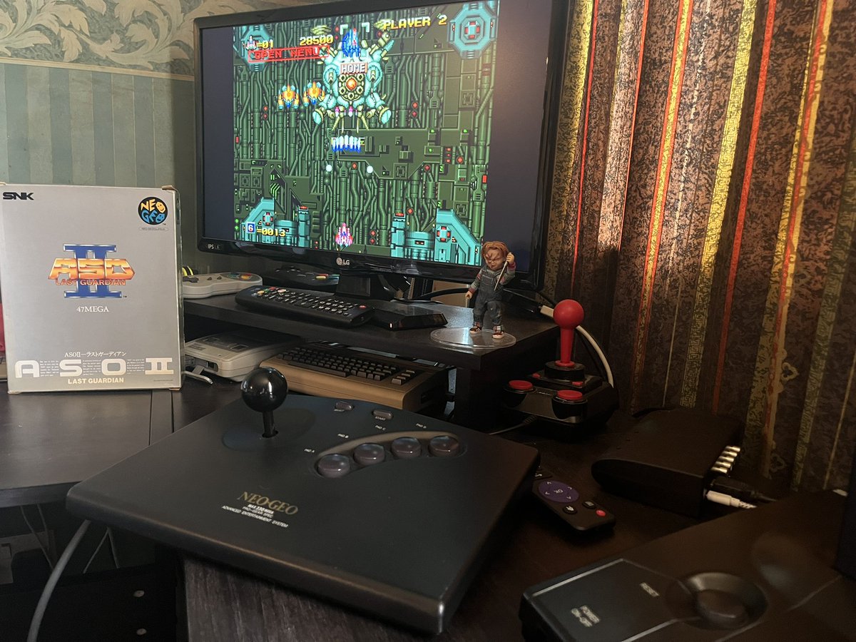 MUFC_Jedi's tweet photo. Always loved Alpha Mission 2, great shooter. Very playable and always loads going on! #NeoGeo #SNK #RETROGAMING #ASOII #AlphaMission2 https://t.co/TJtUTBSARm