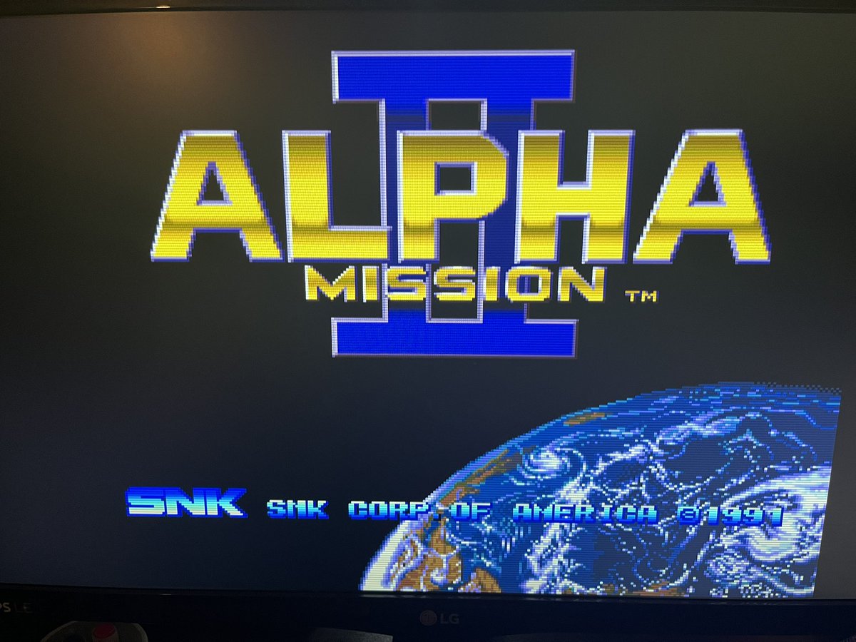 MUFC_Jedi's tweet photo. Always loved Alpha Mission 2, great shooter. Very playable and always loads going on! #NeoGeo #SNK #RETROGAMING #ASOII #AlphaMission2 https://t.co/TJtUTBSARm