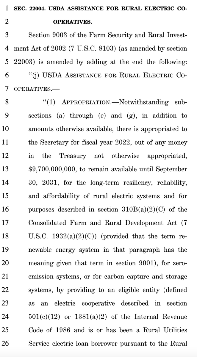 joesmyth's tweet photo. The Inflation Reduction Act includes $9.7 billion to help electric co-ops move to clean energy

Co-ops' rural service territories hold great potential for renewable energy, yet they remain particularly reliant on coal

This will support a clean energy transition in rural America https://t.co/7ljjWKtJNG