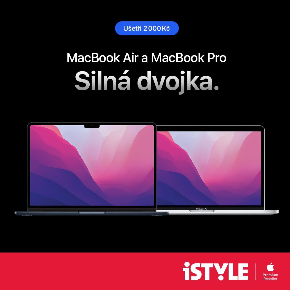 Čip M1 je průlom jak hrom. Teď máš možnost přejít na ještě rychlejšího nástupce M2 v MacBooku Air nebo v MacBooku Pro. A co je hlavní, pokud si pořídíš jednu z novinek se službou Easy Upgrade, ušetříš 2 000 Kč. Přeřaď na M2 🚀→ istyle.link/silna-dvojka / #istylecz #easyupgrade