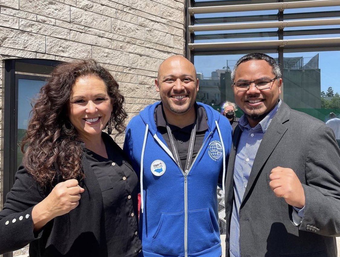 IFPTE21's tweet photo. Before this week ends, we want to congratulate our union sister @LorenaSGonzalez, newly sworn in Executive Secretary-Treasurer of the @CaliforniaLabor Federation. She is the first woman &amp; person of color to lead the Federation.

It’s a new day for labor! ✊🎉
#UnionizeCA #1u https://t.co/TWyQ6FFwl5