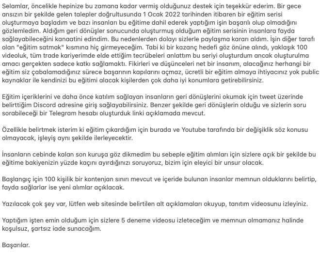 dd_finance's tweet photo. DD EDU

Websitemiz : https://t.co/OZNzXw9zZw

Geri dönüşlerin olduğu Discord ve Telegram linki : 

https://t.co/PcJmF1p2CX

https://t.co/uFAG1uoqfB

Soru, duyurular ve çekiliş için : @ddfinanceEDU 

Kaydolan kişiler en kısa zamanda mail yoluyla bilgilendirilecektir.

Başarılar https://t.co/ue4zQDat5j