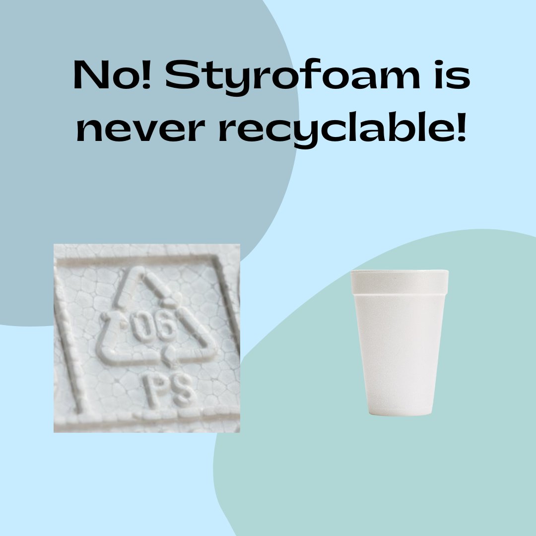 ABQBeautiful's tweet photo. Let's #RecycleRightABQ! Styrofoam should never go into your recycling cart even if there's a recycling symbol on it. Please toss it in your trash. Want to reduce your Styrofoam use? Bring your own containers to put your leftovers in! β»οΈ πhttps://t.co/az3du6RRWQ
#OneAlbuquerque https://t.co/81qkBNHru8
