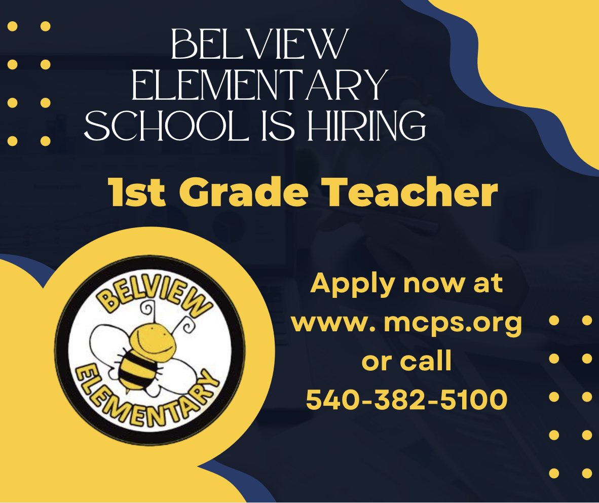 Come join us - Belview Elementary is hiring a 1st grade teacher! 🐝 Apply now!