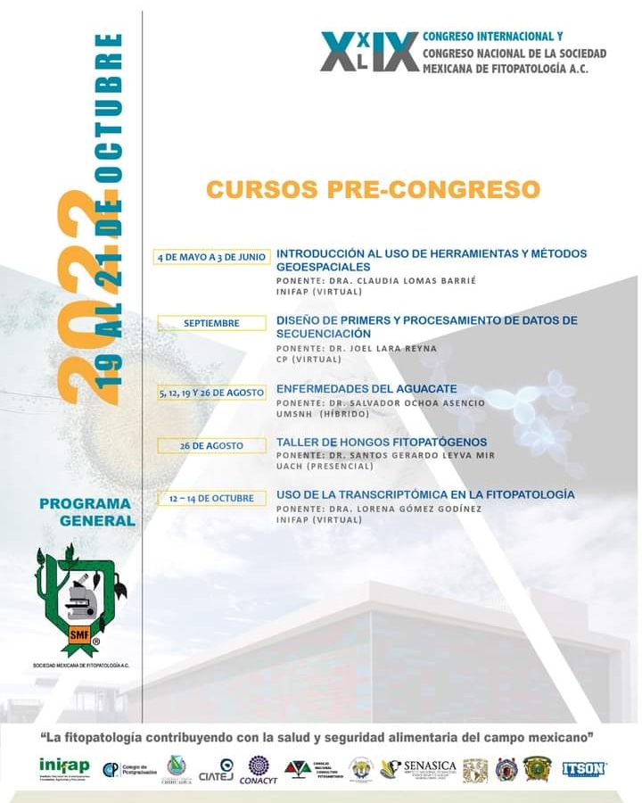 conacofi's tweet photo. La Sociedad Mexicana de Fitopatología te invita a participar en los Cursos Pre-Congreo, para mayor información da clic en el sigueinte enlace:
https://t.co/2Latph406H https://t.co/5xfK5xWjf1