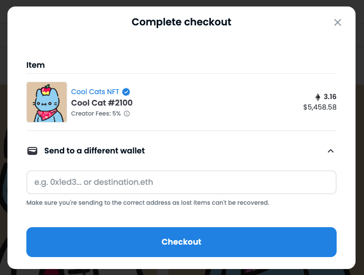 Cat's out of the bag: gift NFTs to all your frens using OpenSea!