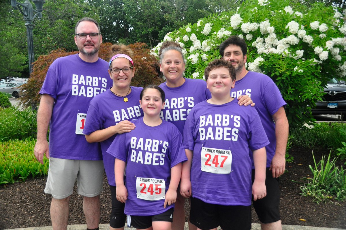 Meet Barb's Babes, our 5K team who run in memory of Barbara, "a kind, witty, loving, and compassionate mom, mother in-law, Nanna, sister, aunt and friend who lost her short, difficult battle with endometrial cancer."  Read more: lght.ly/kbhf381 #runfromthesun5k