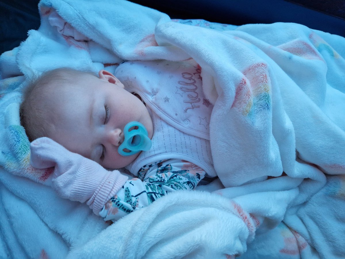 I wish I slept as well as my daughter seems to 😍🤣 We was camping hence the layers