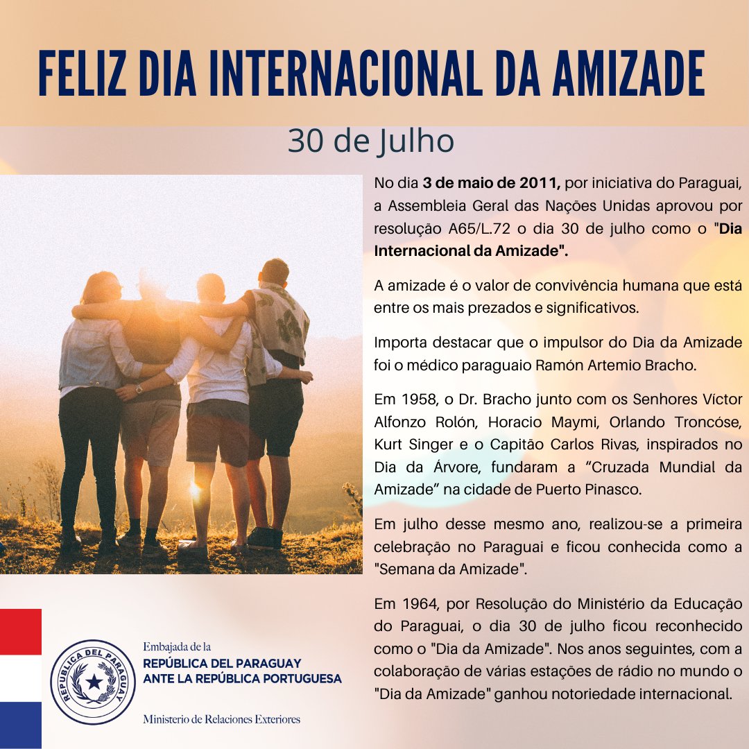 Dia internacional da amizade