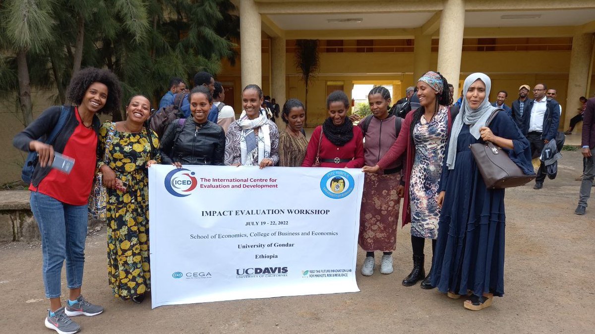 Dream IE training team!📋 Last week five CEGA Fellows <a href="/WalelignZena/">Solomon Zena Walelign</a>, <a href="/Saba_getnet/">Saba Yifredew</a>, Eyoual Demeke, Shibiru Melesse, and Habtamu Edjigu organized a four-day training for 25+ researchers and faculty <a href="/Univ_Gondar/">UniversityOfGondar</a>. Joined by the guest trainer, CEGA affiliate Michael Carter. <a href="/CEGA_UC/">Center for Effective Global Action (CEGA)</a>