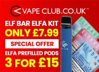 EcigClick's tweet photo. Upgrade your #DisposableVape to the excellent Elf Bar Elfa Pod Kit for just Β£7.99! Also grab 3 packs of pods for Β£15 from @vapeclub ! https://t.co/7SYdy8Dpwd #ElfBar #ElfBarElfa #VapeDeal #VapeClub #Ecigclick https://t.co/c2ENaVHtwA