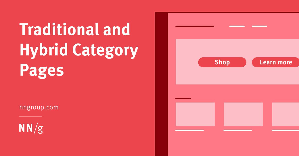 Sharing my favorite UX articles of the year so far

Traditional and Hybrid Category Pages by @kate__moran

buff.ly/3KzrojT 

#Bestof2022SoFar #UX #Bestof2022