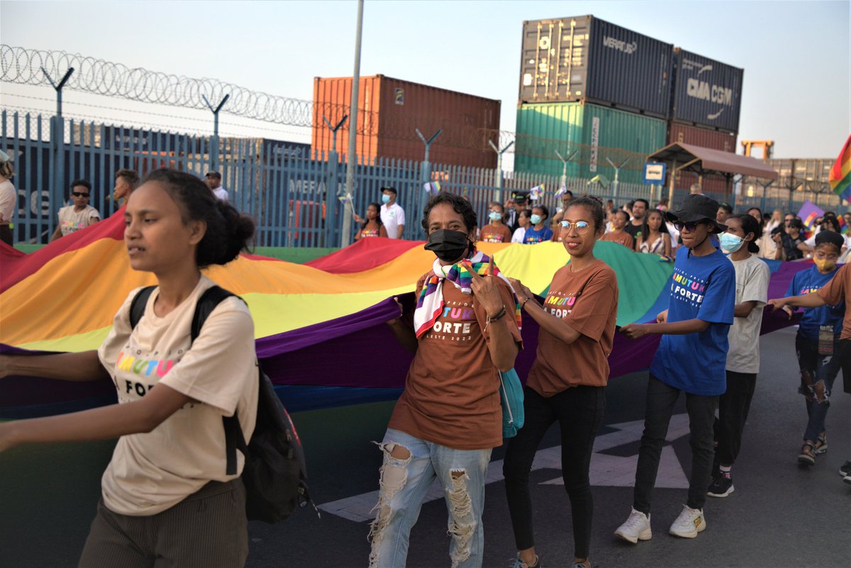 unwomenTL's tweet photo. UN Women has been proudly supporting Timor-Leste for the 5th time consecutively, the Pride march, to ensure an inclusive development and to leave no one behind. 

#UniteInDiversity #Pride https://t.co/9Gkoa0XOwJ
