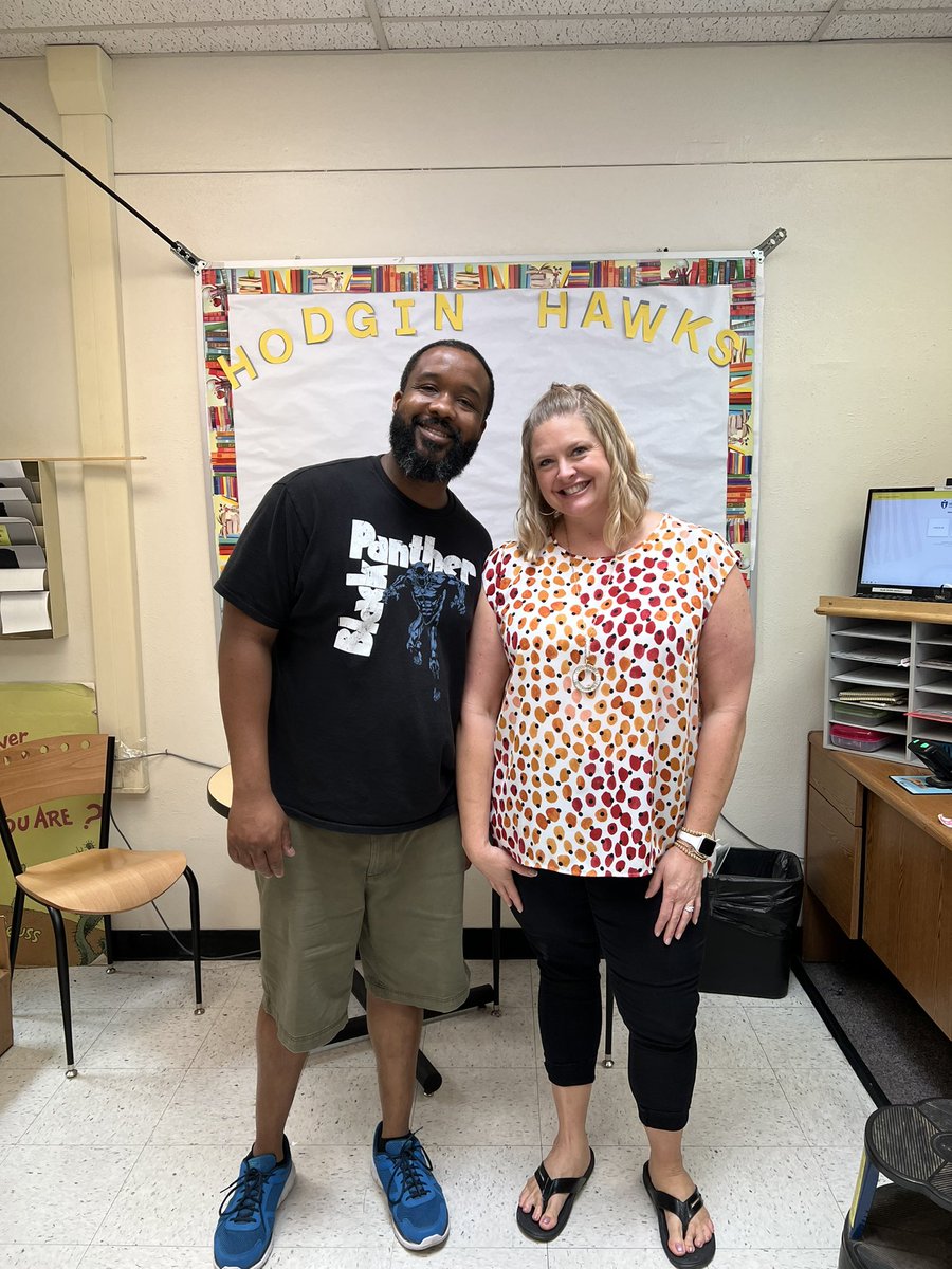 I am having so much fun planning and collaborating with Principal Donley! We are both excited to welcome our communities back to school! Cheers to a great year <a href="/HodginHawksAps/">Hodgin Elementary School</a>! #GoHawks #GoTigers 🧡🐅@APSLZ4 @chris_zone4 <a href="/Mrs_PattersonNM/">Mrs_Patterson</a>