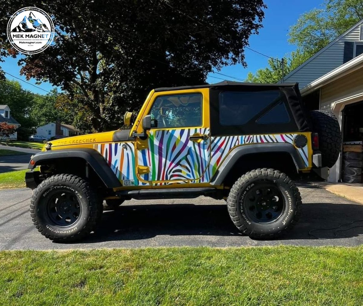 MEKMagnet's tweet photo. If you're not having fun, you're doing it wrong!

#mekmagnet #removabletrailarmor #madeintheusa #protectyourjeep #trailarmor #jeeparmor #jeepnation #jeepwrangler #becausejeephappens #loveyourjeep #jeeplife #havefunwithyourjeep #neonzebs #zebraprintarmor #rainbowarmor #justbecause https://t.co/cSBHvl2HEm