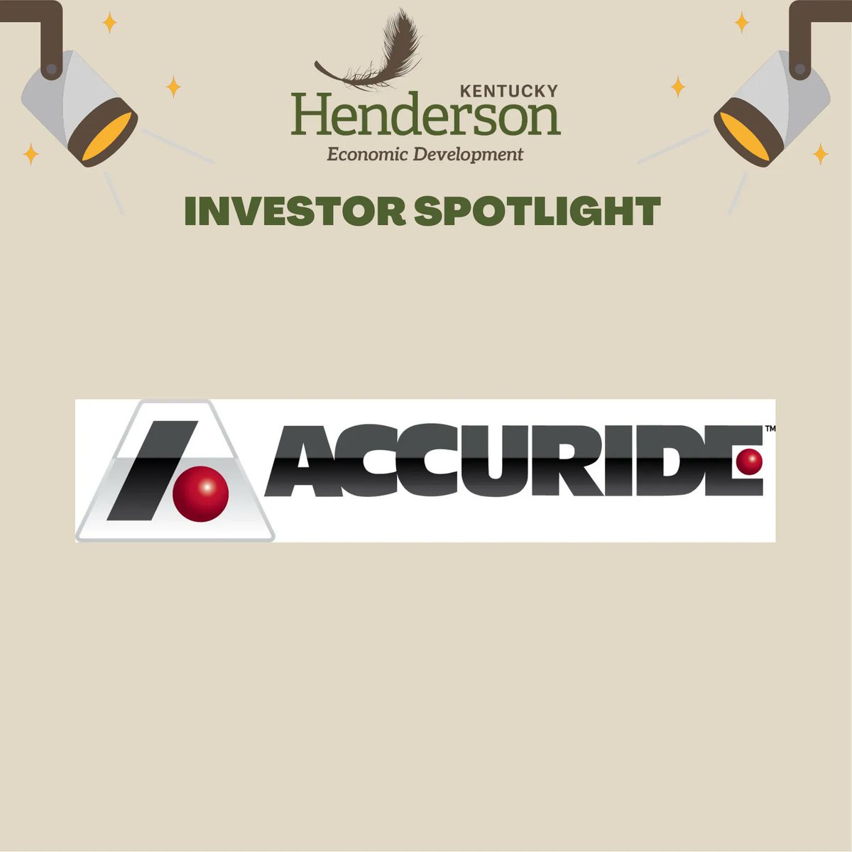 ✨INVESTOR SPOTLIGHT✨

Today’s spotlight is Accuride Corporation!
Thank you for your continued investment in the growth of our community! We appreciate all of your support!