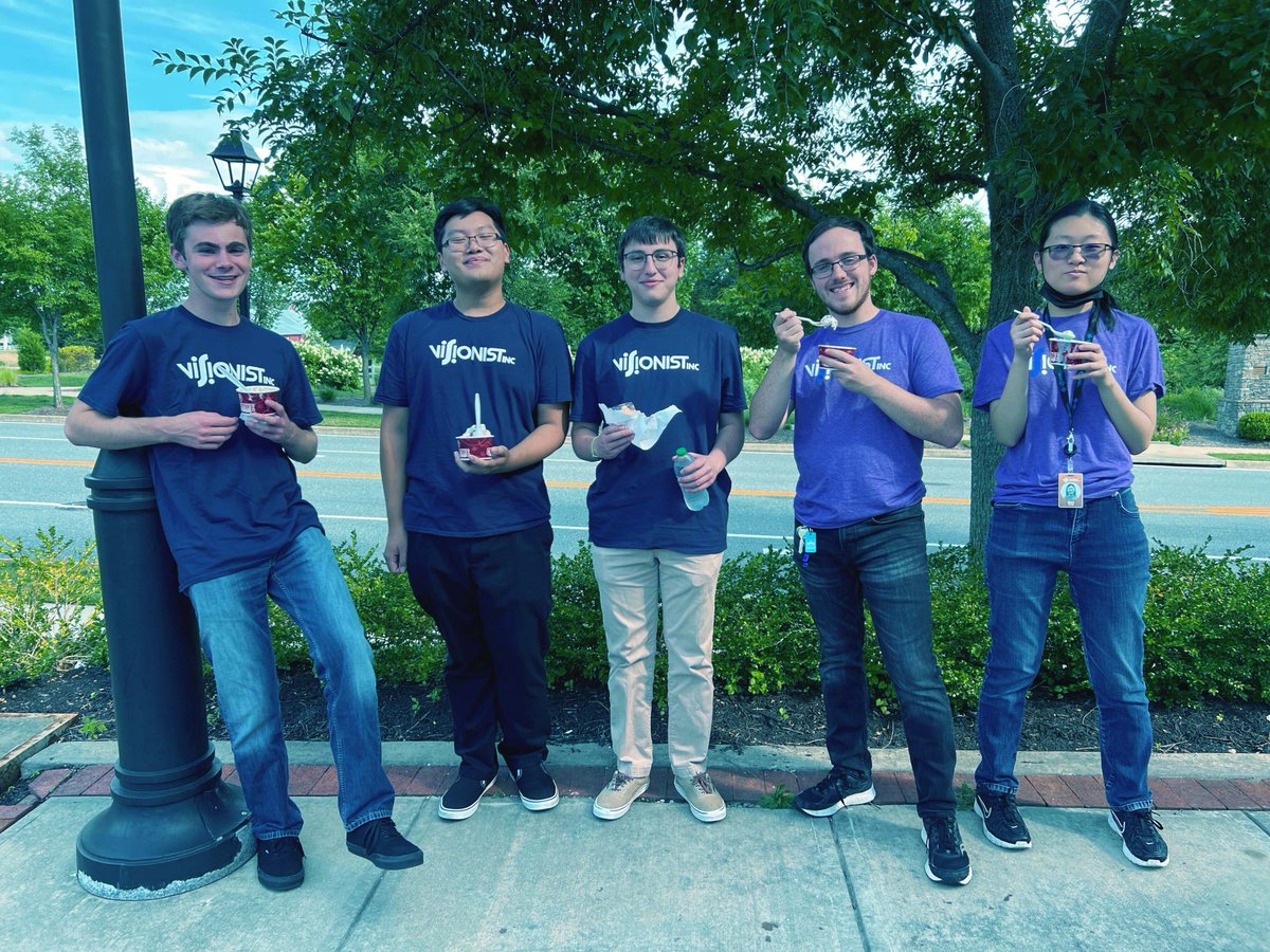 visionistinc's tweet photo. Congratulations to our intern team! 🎉🎉
They presented their project yesterday to the annual AFCEA Central Maryland SIPS (Summer Intern Presentation Showcase) and received the award for Best Presentation!
#interns2022 #STEM #careerdevelopment #teamwork #Visionistteam https://t.co/D8ENsfh1m8