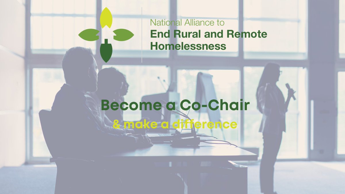 Are you passionate about ending homelessness in Northern, rural and remote communities? Then we'd like to hear from you as we actively recruit 2 Co-Chairs to lead our network.  Let's make a difference and end homelessness together!  
View role description: loom.ly/xk6CmvU