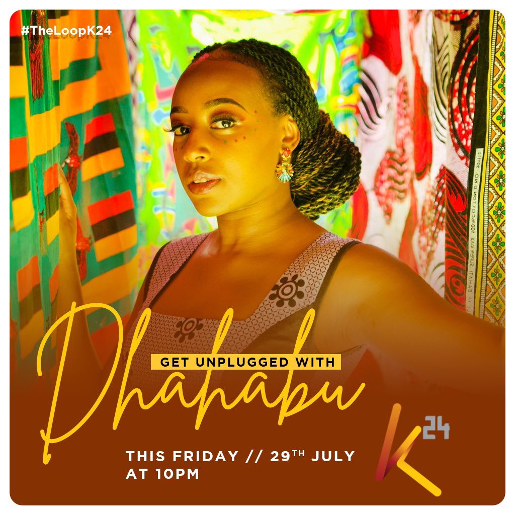K24Tv's tweet photo. Tonight on Unplugged, @dhahabu_music will be joining us ๐ฅ donโt miss out! #theloopk24 https://t.co/F2UlA6d0BK