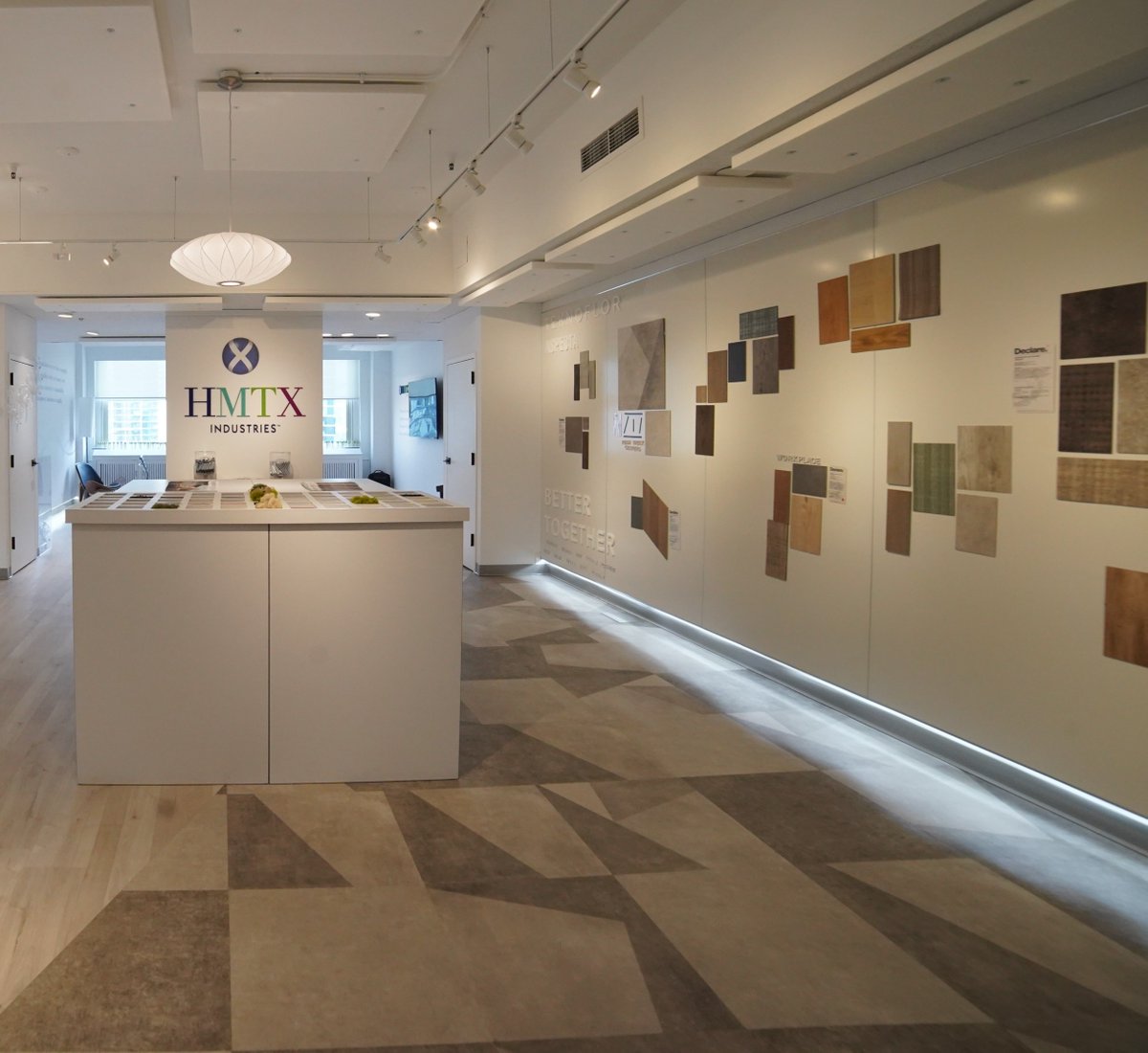 Our Tilt and Tones LVT showing off at NeoCon!

We love the versatility of Tilt and Tones - used together or as a standalone product, there are so many design options to create a stunning visual. 🤩