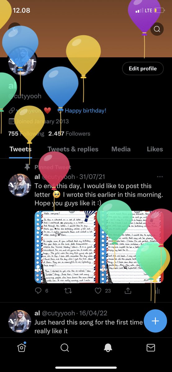 cutyyooh's tweet photo. I come back here to say that I'm turning 25 today ☺️🥳 https://t.co/ImSzj4yZMc