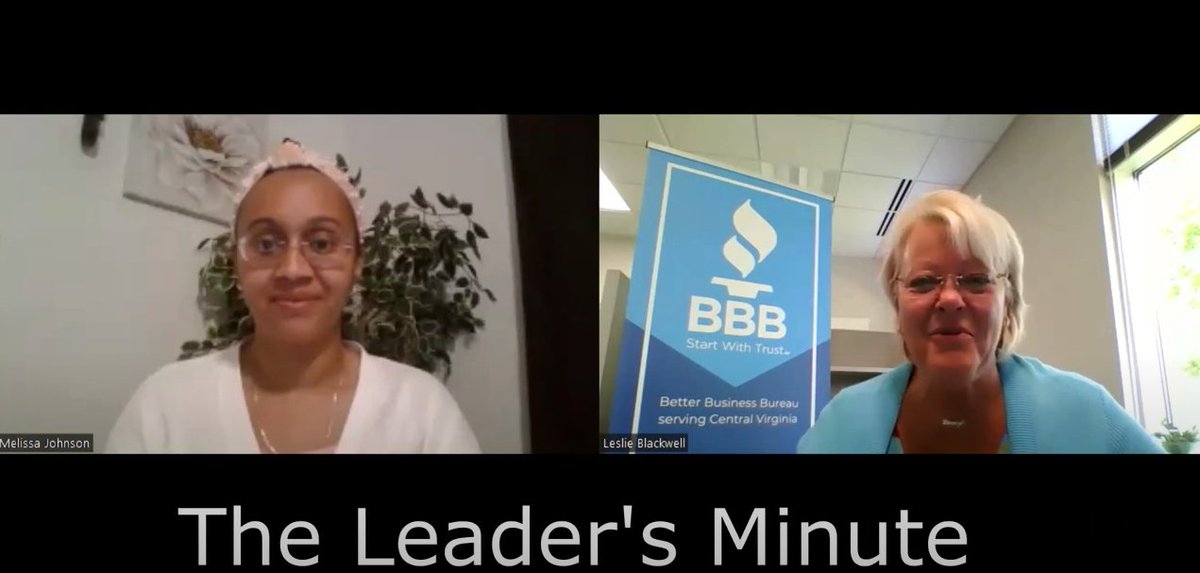 The Leader's Minute: Listen to this conversation between Leslie Blackwell and Melissa Johnson. Melissa is the founder and owner of a newly BBB accredited business—Golden Helps. An organization that you and your family can trust! 1l.ink/JFPK3KS