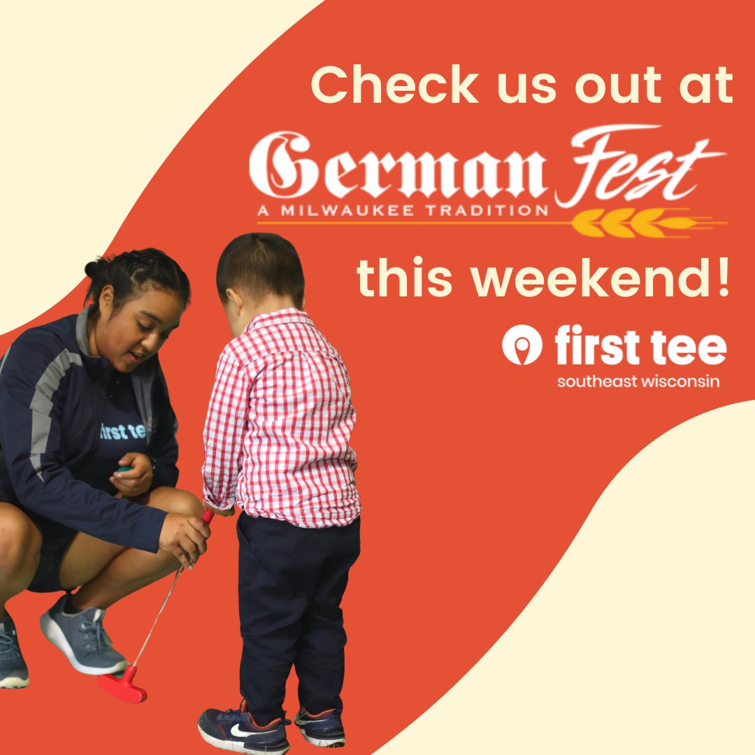 FirstTeeSEW's tweet image. Heading to #GermanFest this weekend?🥨 Make a stop at the Children's Activities to take a shot on the putting green and more importantly, learn about First Tee programs! ⛳️ We can't wait to meet you!

#MilwaukeeGolf #FirstTeeGolf #GermanFestMKE