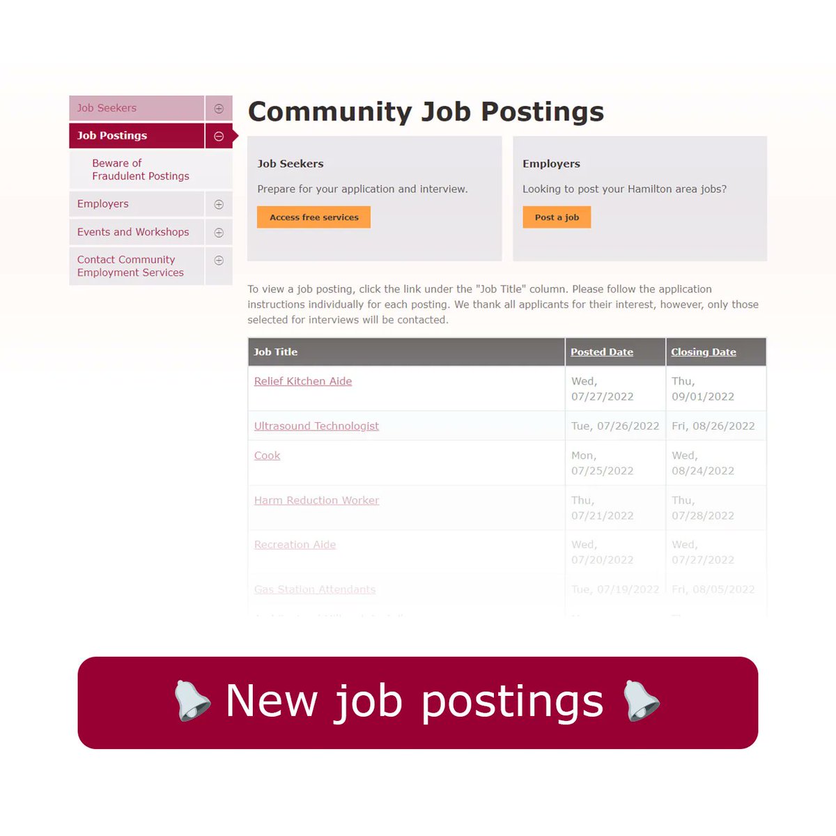 Lots of new jobs have been posted on our job board! Visit our page to view them all: buff.ly/3PDC9ne
#HamOnt #ONJobs #JobPostings