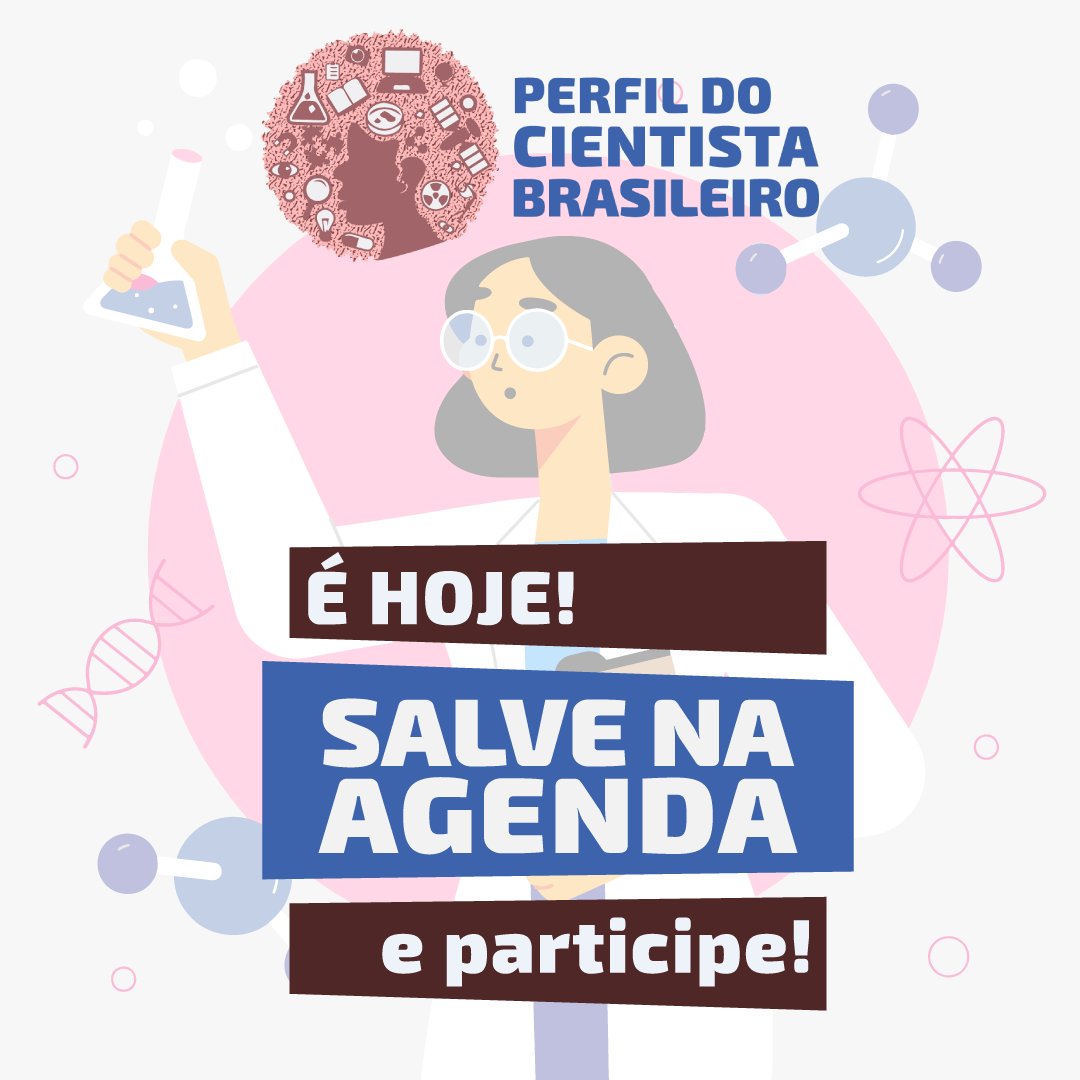 Será lançado dia 29/07 ás 16hs, na reunião anual da SBPC (@sbpcnet), o projeto O Perfil do Cientista Brasileiro em início e meio de carreira. Será no painel Desafios e perspectivas do(a)s jovens cientistas atuando no Brasil nos próximos anos no canal youtube.com/user/canalsbpc