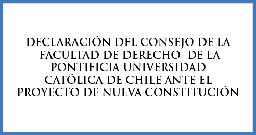 derechouc's tweet photo. 🔴 Declaración del Consejo de la Facultad de Derecho de la Pontificia Universidad Católica de Chile ante el Proyecto de Nueva Constitución https://t.co/iDnY9I3JRg https://t.co/DG7swC0f0D