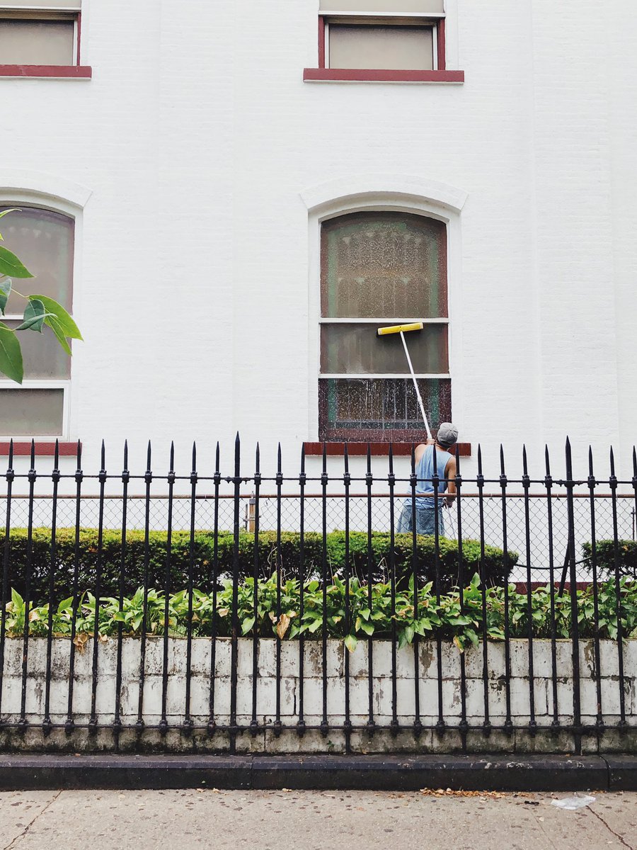 hazy summer morning in brooklyn
