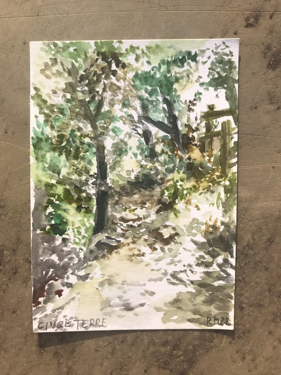 RMuehr's tweet photo. #watercolor #pleinair #postkartenmaler #cinqueterre https://t.co/Bny1q3C2wy
