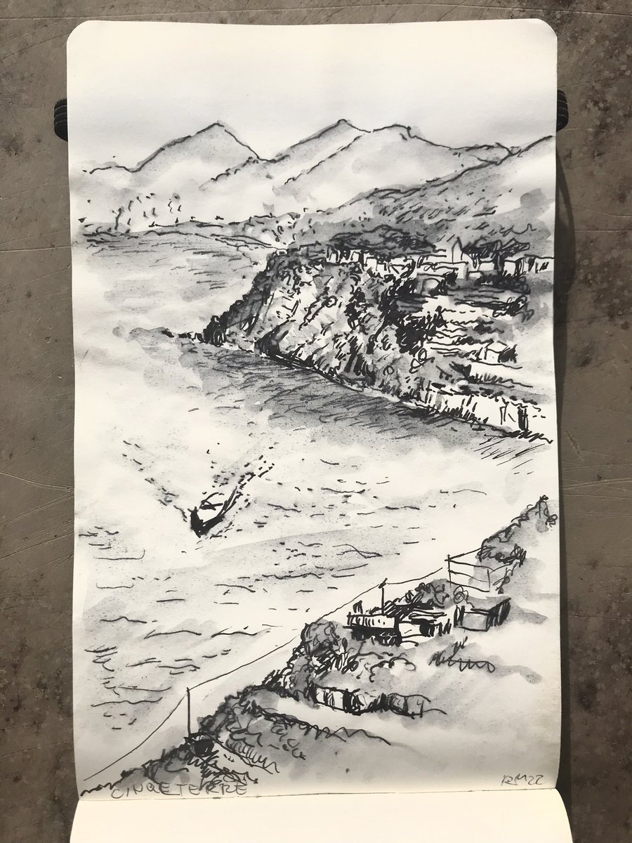 RMuehr's tweet photo. #watercolor #pleinair #postkartenmaler #cinqueterre https://t.co/Bny1q3C2wy
