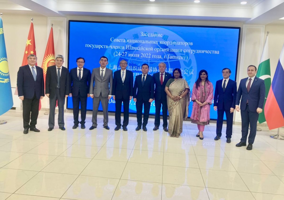 aishafarooqui7's tweet photo. SCO National Coordinators met from 24-27 July in #Tashkent to negotiate and finalize arrangements for Council of Foreign Ministers meeting.
#SCOCFM https://t.co/yRDucuQSPw