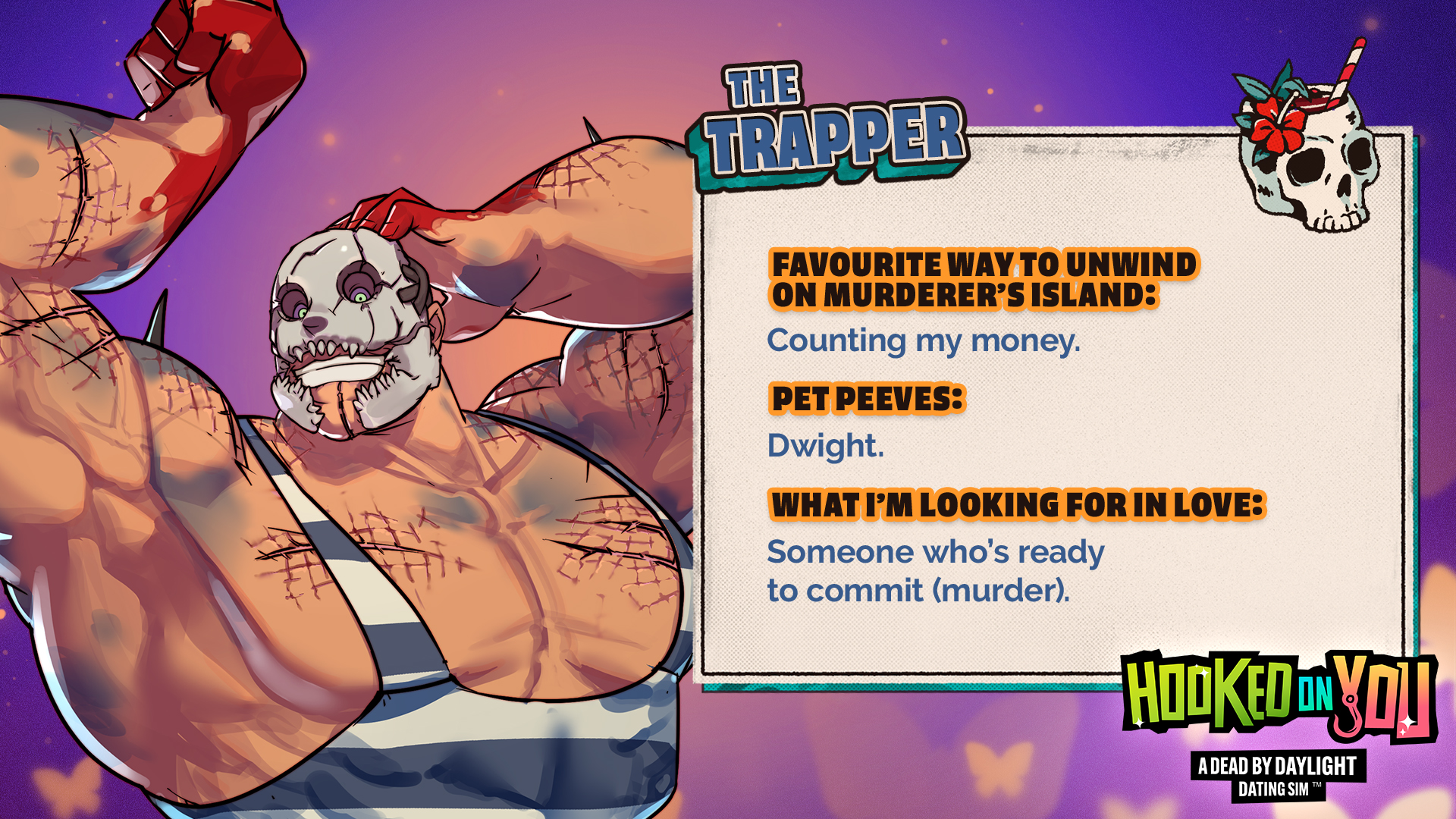 How to Romance the Trapper in Hooked on You: A Dead by Daylight Dating Sim