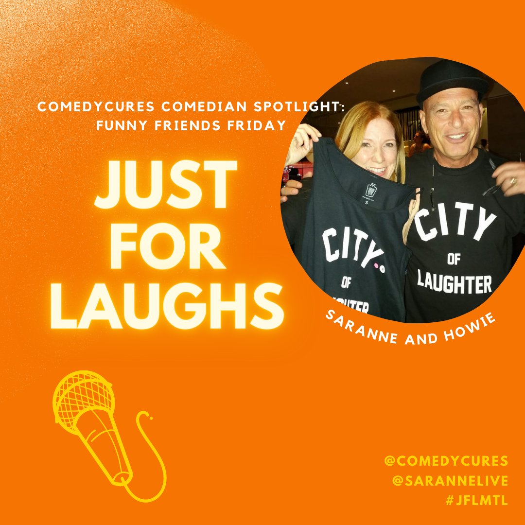 sarannelive's tweet photo. ComedyCures Spotlight Funny Friends Friday features the Just for Laughs Comedy Festival 2022 in Montreal.
#comedians #comediansspotlight #JFLMTL #JustForLaughs #ComedyPro #jflcomedypro #howiemandel #host #funnyfriendsfriday #AGT #nonprofitorganization @howiemandel @comedycures https://t.co/T6vxoUM7g3